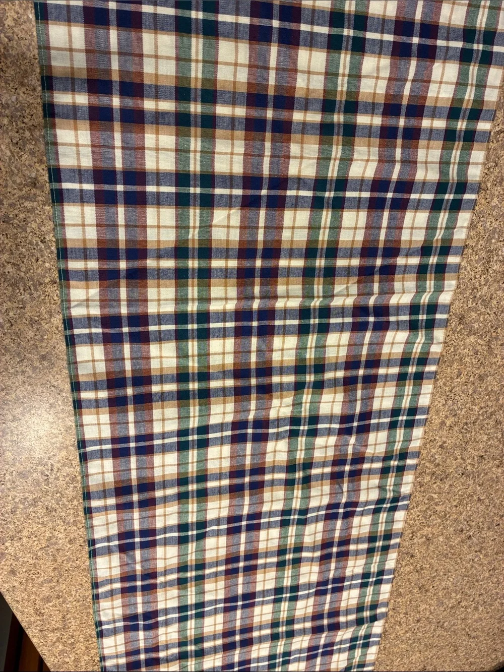 Longaberger Woven Traditions Fabric Table Runner SMELLS MUSTY